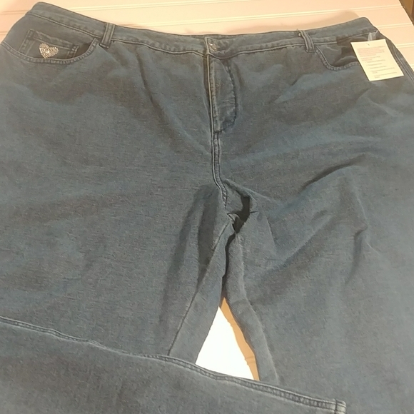 Quacker Factory Knit Denim Jeans 